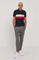 Polo tričko Tommy Hilfiger tmavomodrá