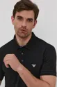 czarny Emporio Armani Polo 211804.1P461