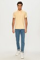 Wrangler Tricou Polo W7ANDBA11 portocaliu SS21