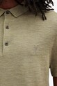 AllSaints polo MODE MERINO SS POLO MK021N zielony SS24