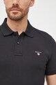 Bavlnené polo tričko Gant 2202 čierna