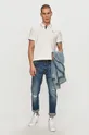 Pepe Jeans - Polo tričko Lucas biela
