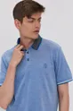 modrá Polo tričko Tom Tailor Pánsky