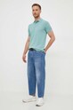 Хлопковое поло Polo Ralph Lauren 710536856 зелёный AA00