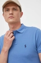 μπλε Βαμβακερό μπλουζάκι πόλο Polo Ralph Lauren