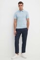 Bavlnené polo tričko Polo Ralph Lauren 710536856 modrá AA00