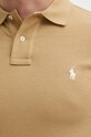 Βαμβακερό μπλουζάκι πόλο Polo Ralph Lauren 710536856 μπεζ