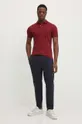 Pamučna polo majica Polo Ralph Lauren bordo