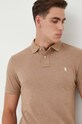 Polo Ralph Lauren polo bawełniane 710536856 brązowy
