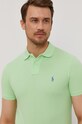 Polo Ralph Lauren polo de bumbac verde 710536856