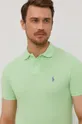 zelená Bavlnené polo tričko Polo Ralph Lauren