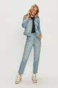 Wrangler - Jeansy Mom Jeans niebieski