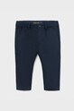 Mayoral - Detské nohavice s prímesou ľanu tmavomodrá 1581.3D.BABY