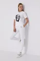 Karl Lagerfeld Spodnie 210W1070 biały