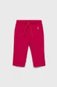 różowy United Colors of Benetton Spodnie dziecięce Dziewczęcy