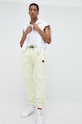 HUGO spodnie dresowe bawełniane 50447963 żółty AA00