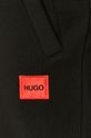czarny HUGO spodnie dresowe bawełniane 50447963