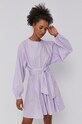 Šaty Vero Moda bavlna fialová 10247174.PastelLila