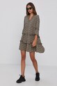 Vero Moda Sukienka 10245162.Nomad brązowy SS21