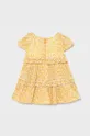 Mayoral - Sukienka dziecięca żółty