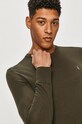 AllSaints - Sweter MODE MERINO CREW zielony MK129D