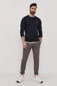 Lyle & Scott Sweter granatowy