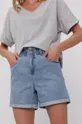 Rifľové krátke nohavice Vero Moda modrá