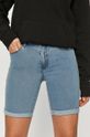 modrá Vero Moda - Rifľové krátke nohavice Dámsky
