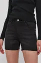 Rifľové krátke nohavice Only čierna