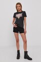 Jacqueline de Yong Szorty jeansowe 15200793 czarny SS21