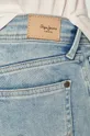 modrá Pepe Jeans - Rifľové krátke nohavice Poppy