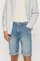 niebieski Calvin Klein Jeans Szorty jeansowe J30J317749.4891 Męski