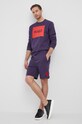 Bavlněné šortky Hugo 50448937 fialová AW21