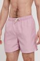 sýto ružová Plavkové šortky Selected Homme Pánsky