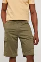 zelená Rifľové krátke nohavice Wrangler Pánsky