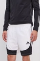 biały adidas Performance Szorty H16871 Męski