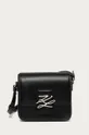 μαύρο Karl Lagerfeld - Δερμάτινη τσάντα Γυναικεία