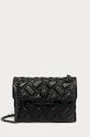 Kurt Geiger London usnjena torbica Kensington Ne ustreza A4 črna 7376600109
