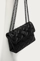 Dodatki Kurt Geiger London usnjena torbica Kensington 7376600109 črna