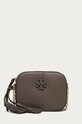 Tory Burch - Kožená kabelka přírodní kůže šedá 64447