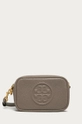 γκρί Tory Burch - Δερμάτινη τσάντα Γυναικεία