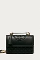 Шкіряна сумочка Tory Burch лицьова шкіра чорний 76997