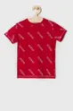 czerwony Guess T-shirt dziecięcy Chłopięcy