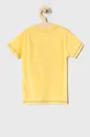 Guess T-shirt dziecięcy żółty