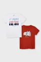 красный Mayoral - Детская футболка (2-PACK) Для мальчиков