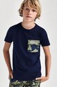 Mayoral - Tricou copii bleumarin 6085.7D.JUNIOR