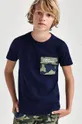 тёмно-синий Mayoral - Детская футболка Для мальчиков