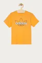 oranžová adidas Originals - Detské tričko 104-128 cm GN2288 Chlapčenský