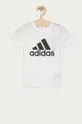 белый adidas - Детская футболка 104-176 cm Для мальчиков