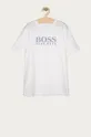 biały Boss - T-shirt dziecięcy J25G96.162.174 Chłopięcy